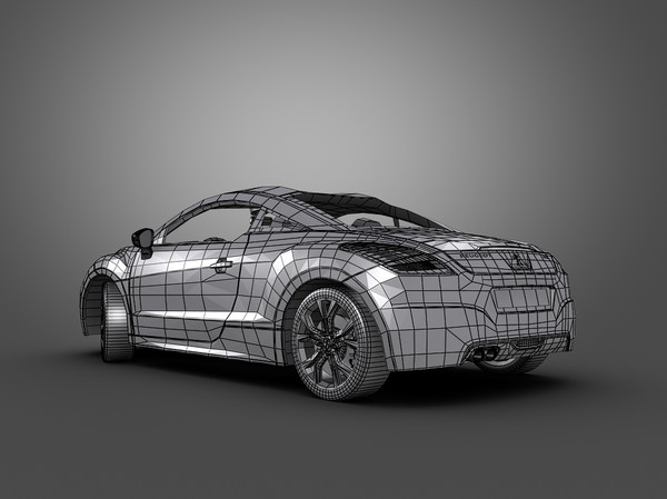 maya car peugeot - Peugeot RCZ (2011) by Swan3DStudios